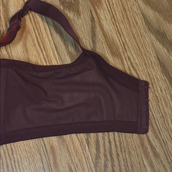 Cacique Red Lace Bra, underwire, lined, 42F - Picture 5 of 8